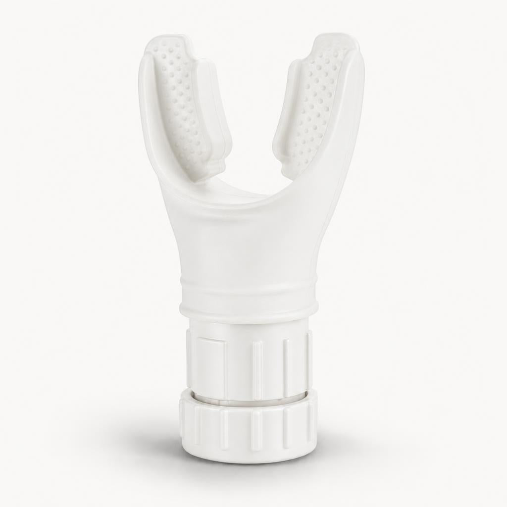 Breathing trainer in white