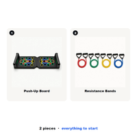 Home Gym Starter Kit — Push-Up Board + Resistance Bands
