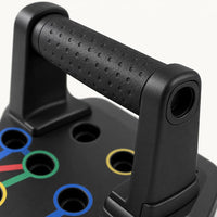 Close-up of non-slip handle grip