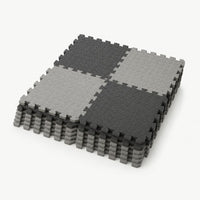 Interlocking gym floor tiles, studio shot