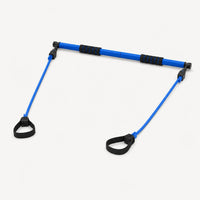 Adjustable Pilates bar in blue